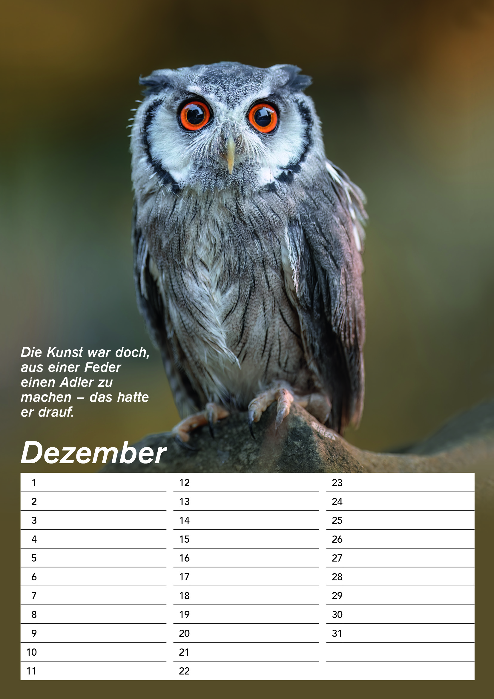 Der DIN A4 Gandalf Geburtstags Dauerkalender – Bild 13