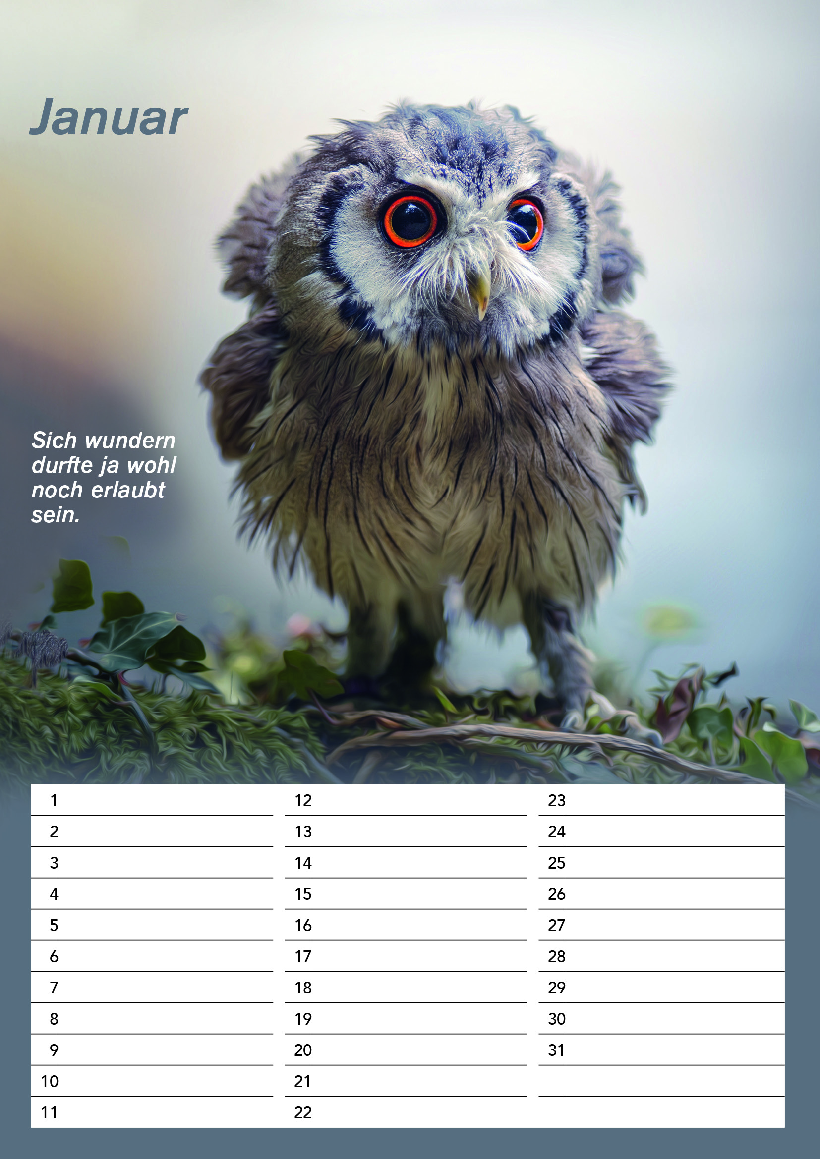 Der DIN A4 Gandalf Geburtstags Dauerkalender – Bild 2